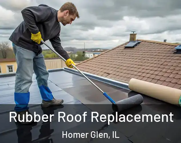  Rubber Roof Replacement Homer Glen, IL
